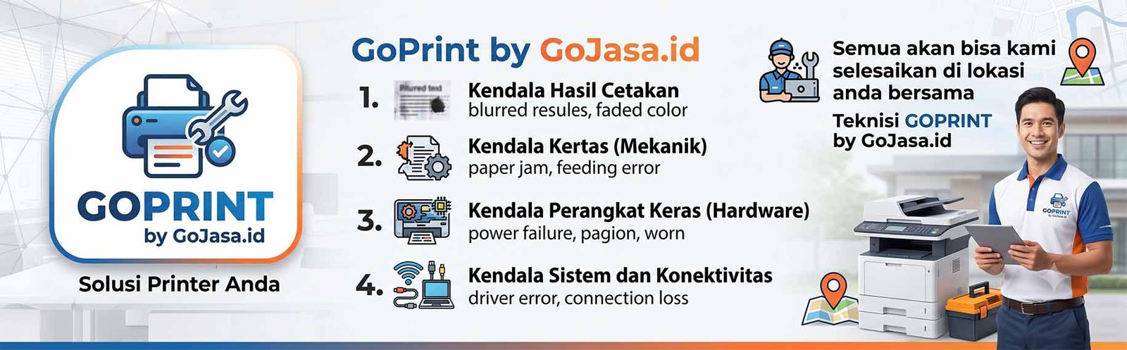gojasa kendala printer